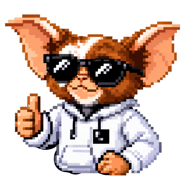 Placeholder for a thumbs-up mascot